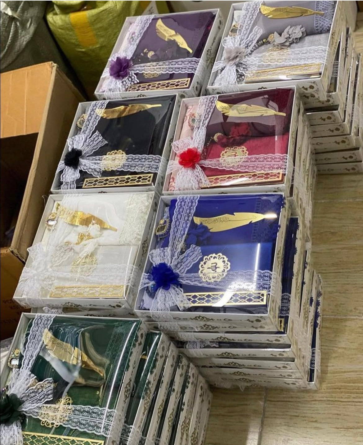 Seccade Seti Gelin Bohçası Çeyizlik Set Hediyelik Set Anneler Günü Seccade Takımı