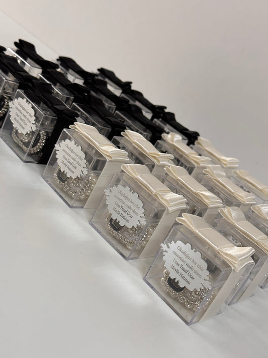 Gümüş Detaylı Taşlı Zikirmatik