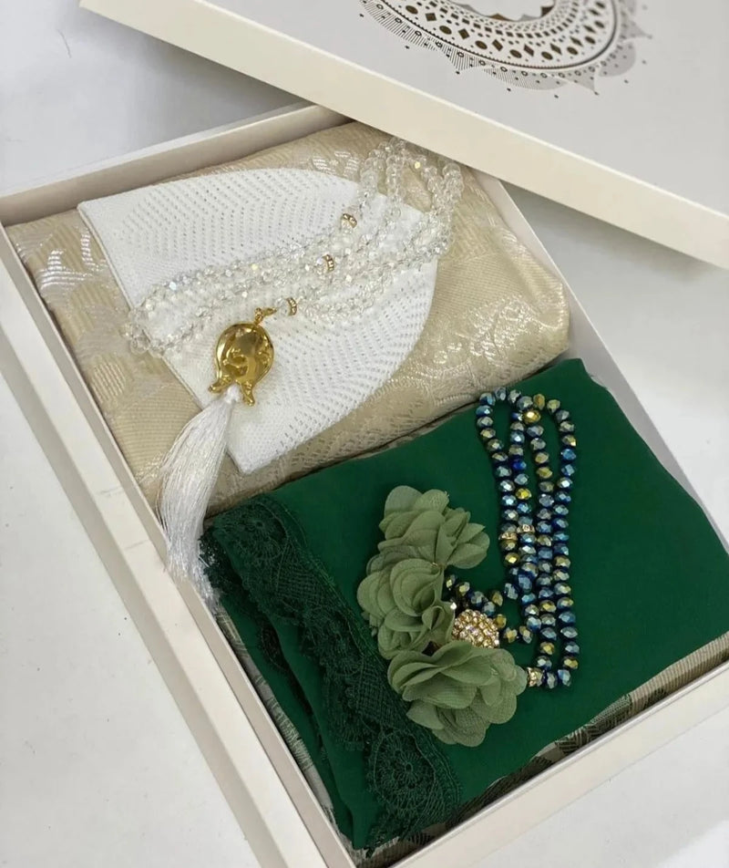 Damat Bohçası Gelin Bohçası Seccade Seti Nişan Bohçası Çeyizlik Set Seccade Takımı