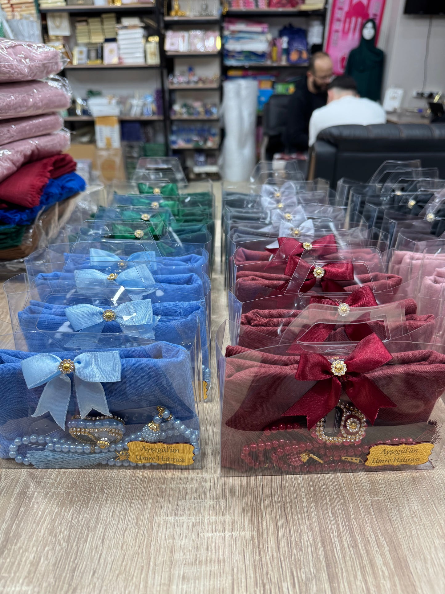 Hediyelik Kutulu Örtü,tesbih Ve Taşlı Zikirmatik Seti Umre Hediyeliği,Mevlüt Hediyeliği