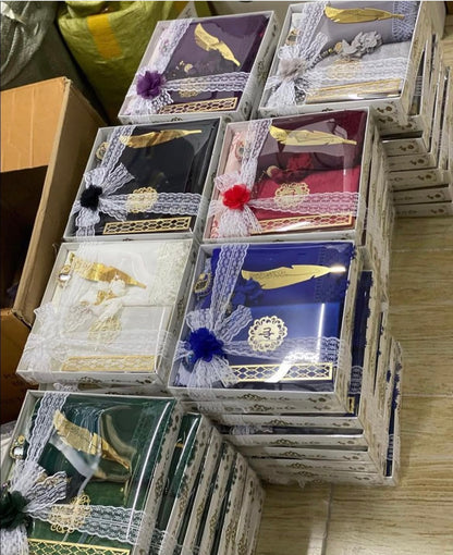 Seccade Seti Gelin Bohçası Çeyizlik Set Hediyelik Set Anneler Günü Seccade Takımı