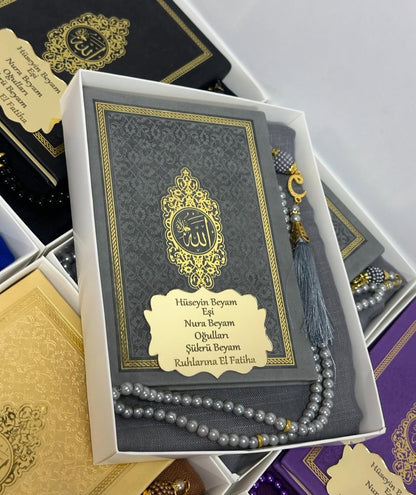 Termo Yasin Tülbent ve İnci Tesbih Takımı 20 adet